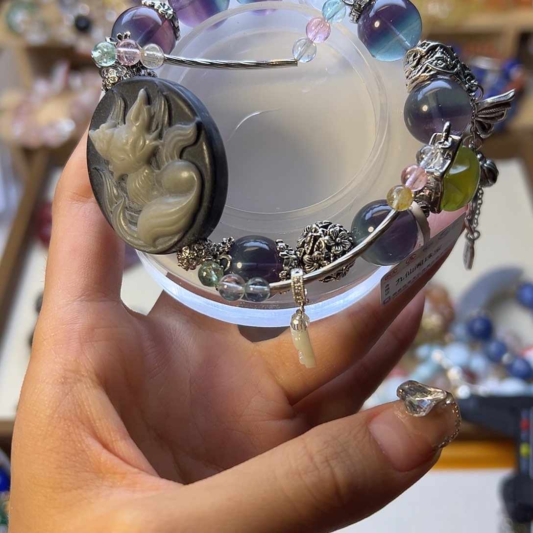 水晶手串合金?水晶