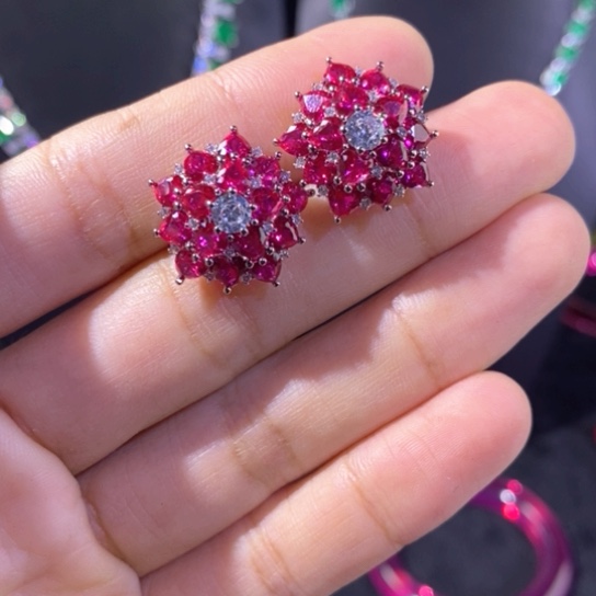 快***人银S925镶嵌红宝石戒指