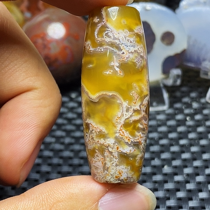 匠***型玛瑙/玉髓未镶嵌颈饰