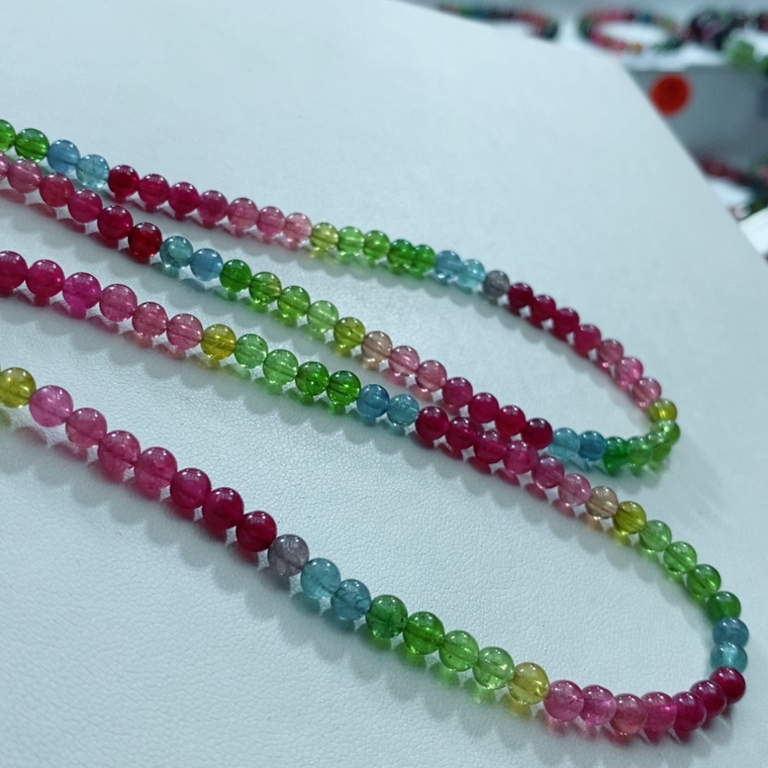 碧玺手链未镶嵌柳*儿碧玺