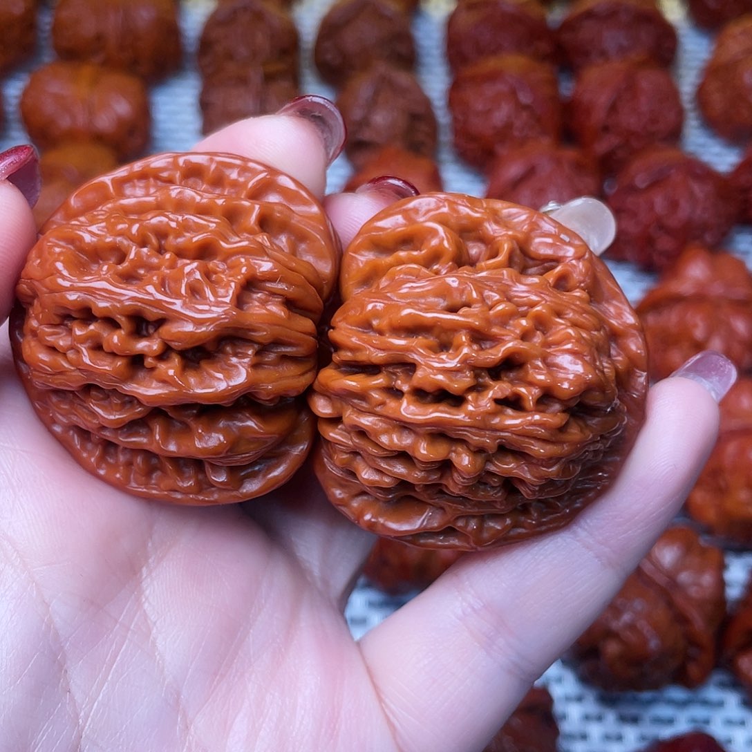 桃核吊坠文玩核桃 手把件 四座楼 42