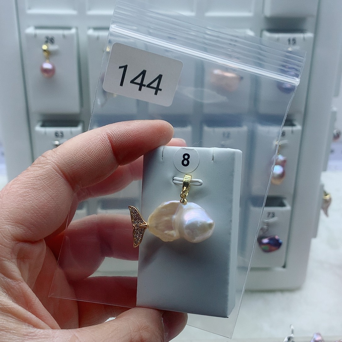 吊坠(不含链)淡水珍珠合金