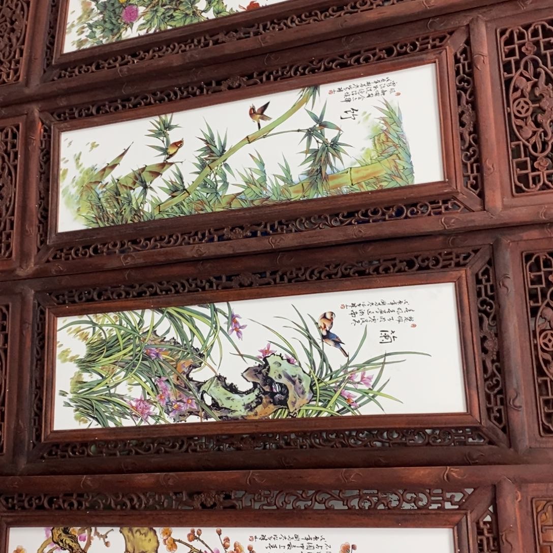 瓷片景德镇瓷板画柴窑烧制