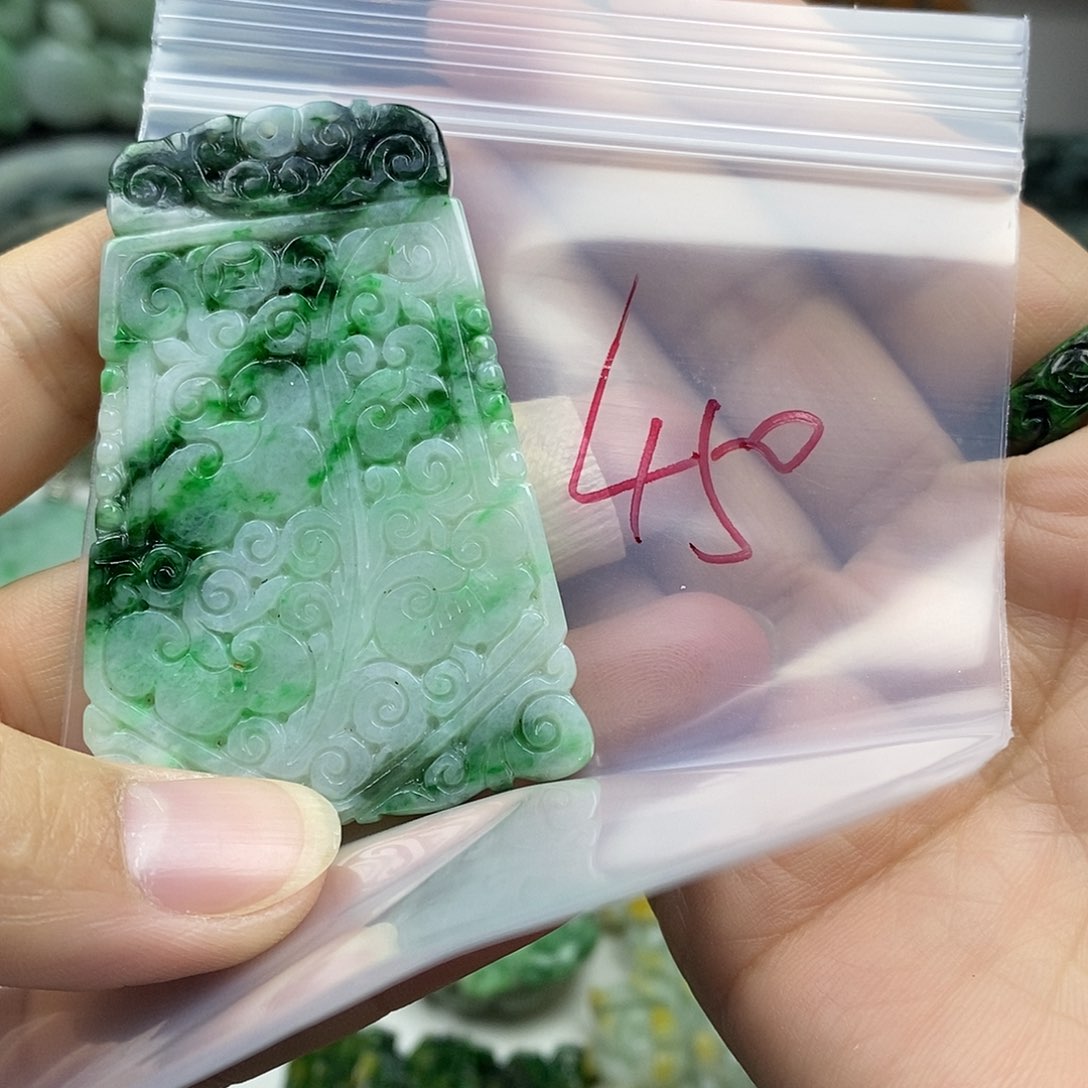 颈饰未镶嵌翡翠坚***人牌子