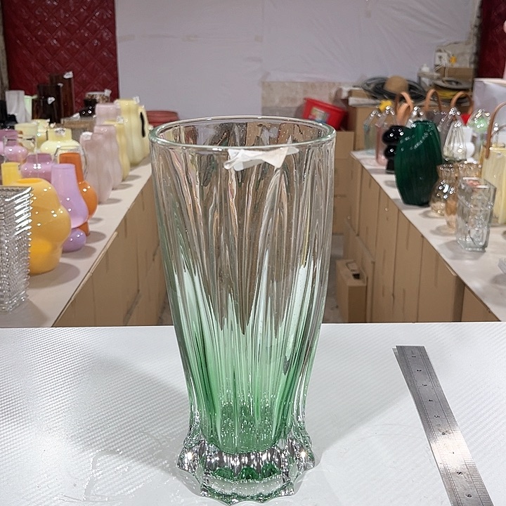 玻璃807高25口11水晶玻璃花瓶嘎嘎好看