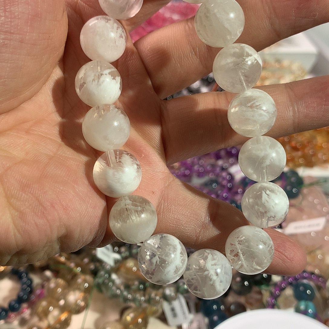 水晶手链未镶嵌天然水晶