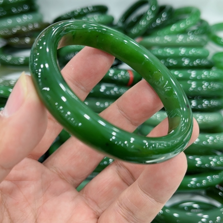 和田玉手镯未镶嵌包***宝55～0