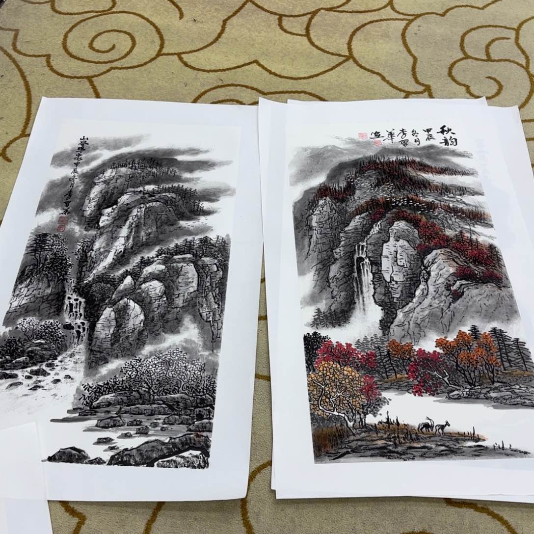 国画艺****清三尺山水 李习华