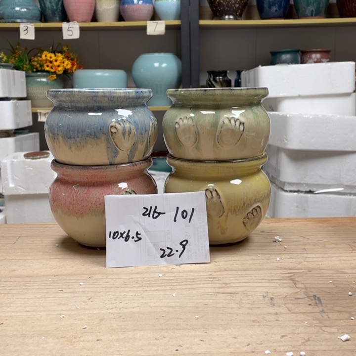 紫砂花盆多肉花盆微瑕101