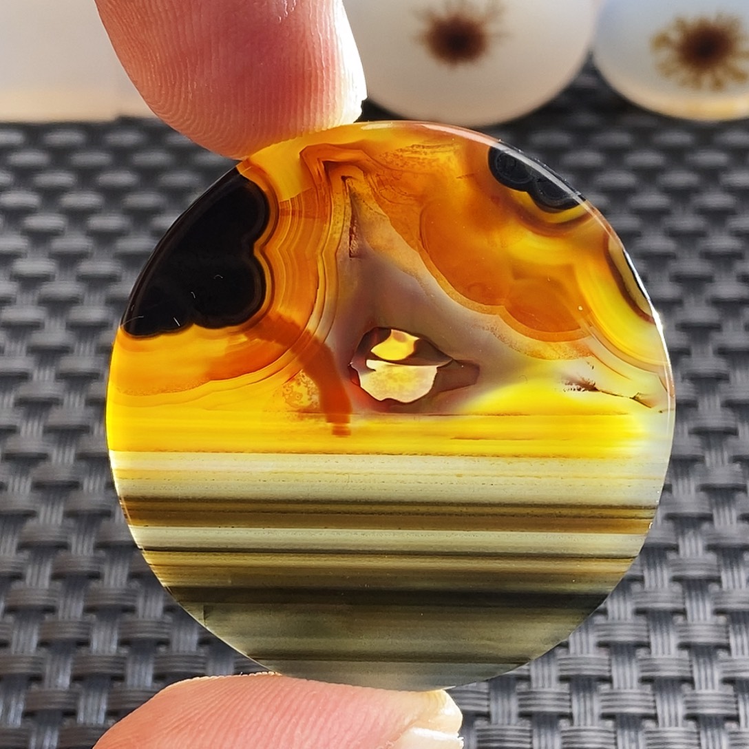 玛瑙/玉髓未镶嵌吊坠(不含链)410