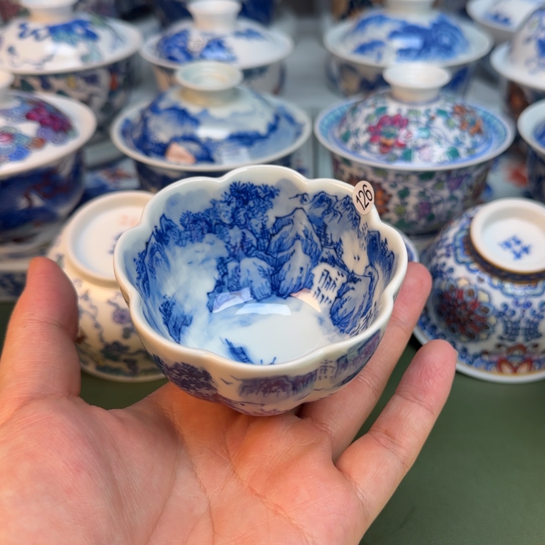 彦祖纯手工手绘茶具126