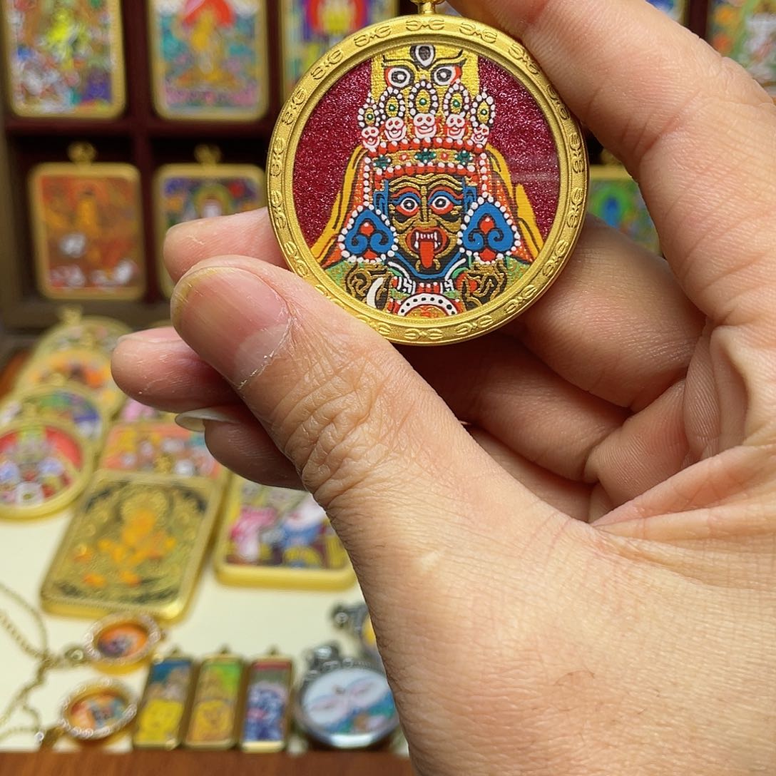 吊坠扎吉拉姆热贡纯手绘