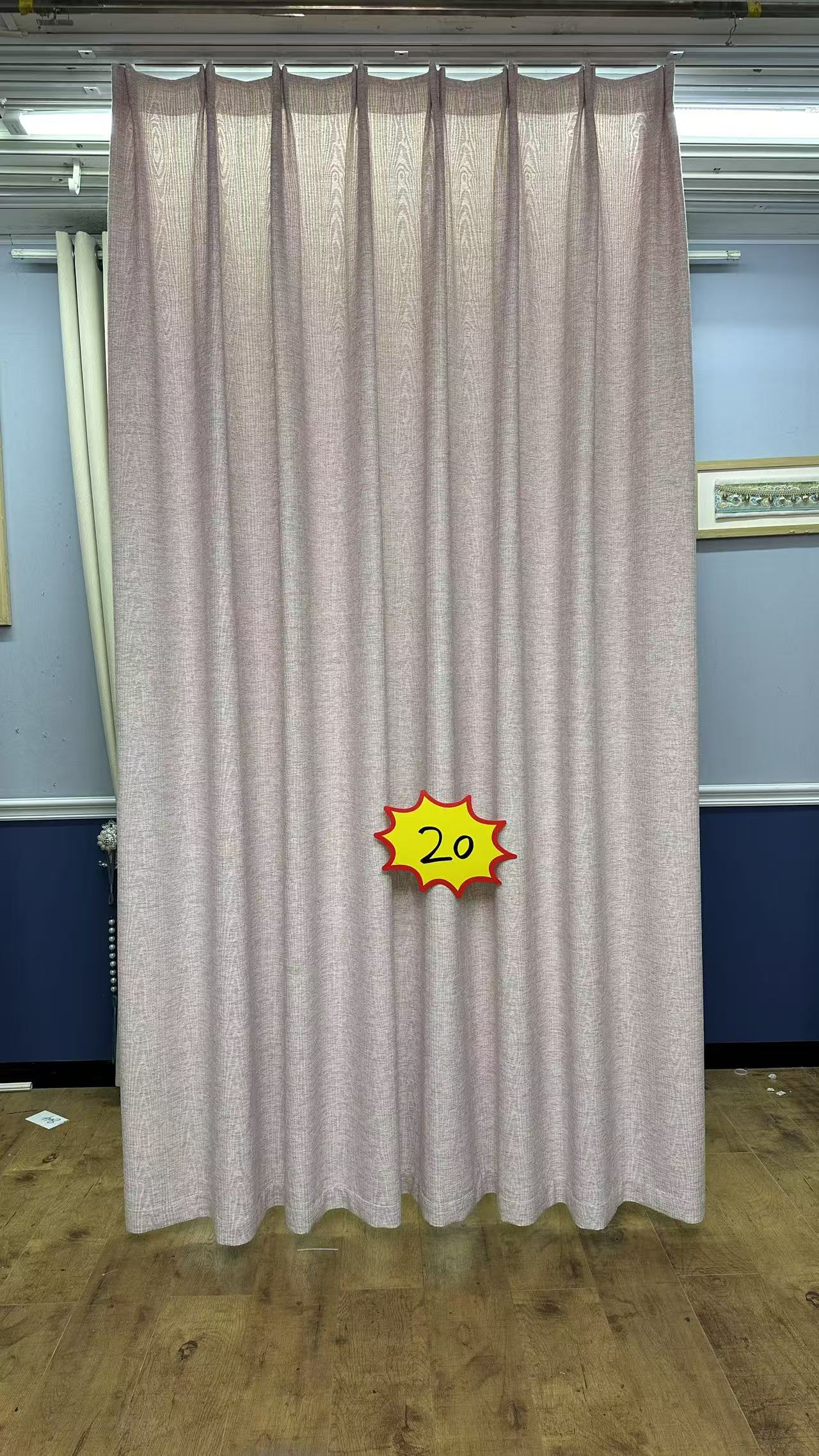 20号新款卧室遮阳挂钩式飘窗客厅遮光成品窗帘