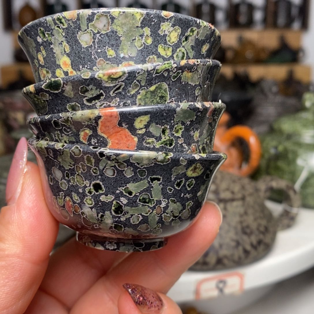 梅花玉福利款翻边杯