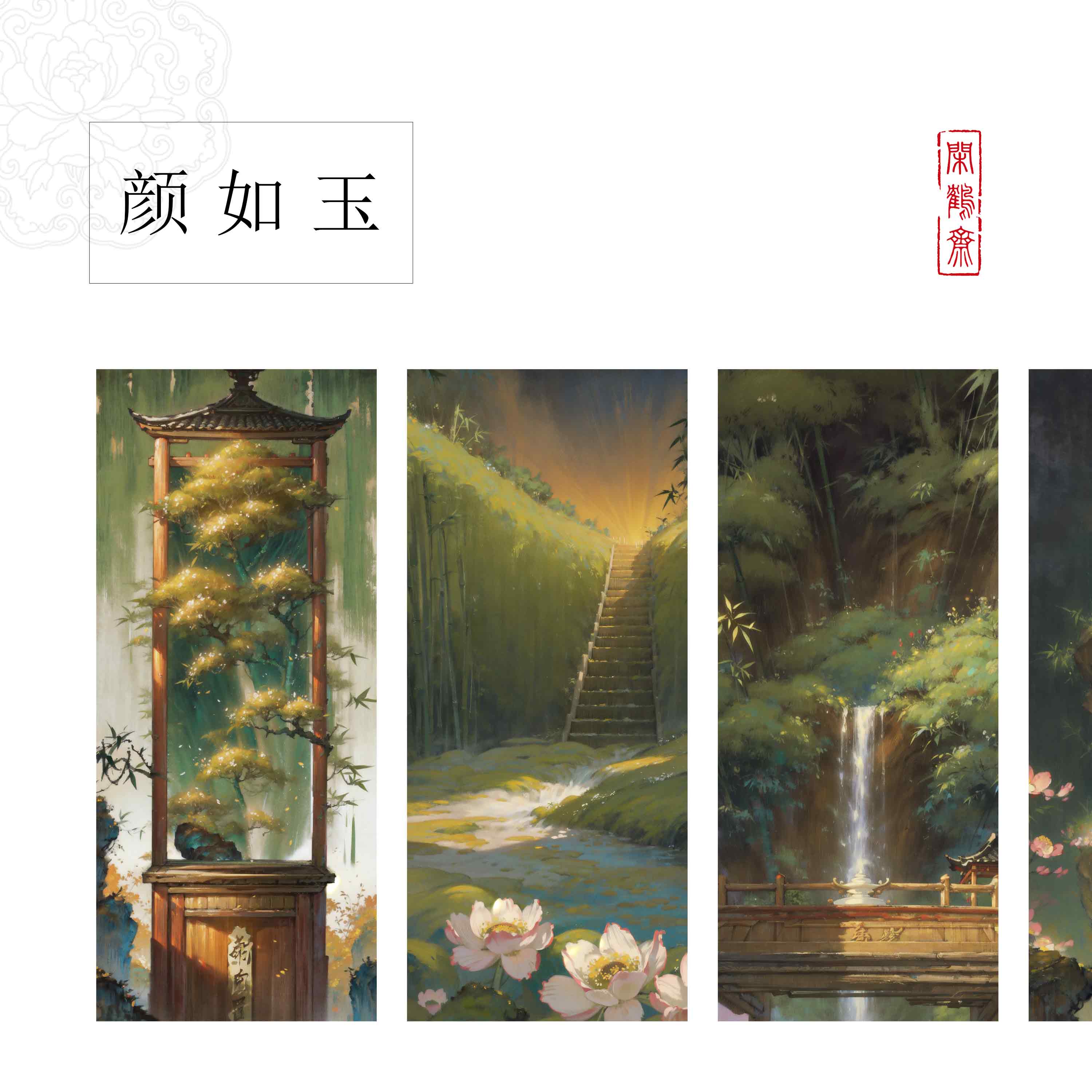 【闲鹤斋·颜如玉】软卡一笔笺 高档空白手写流苏便签古风国风书签