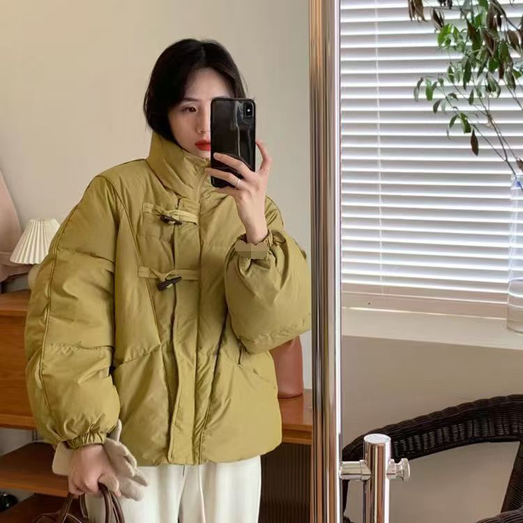 2025年国风棉袄女设计感秋冬新款加厚棉衣外套百搭面包服