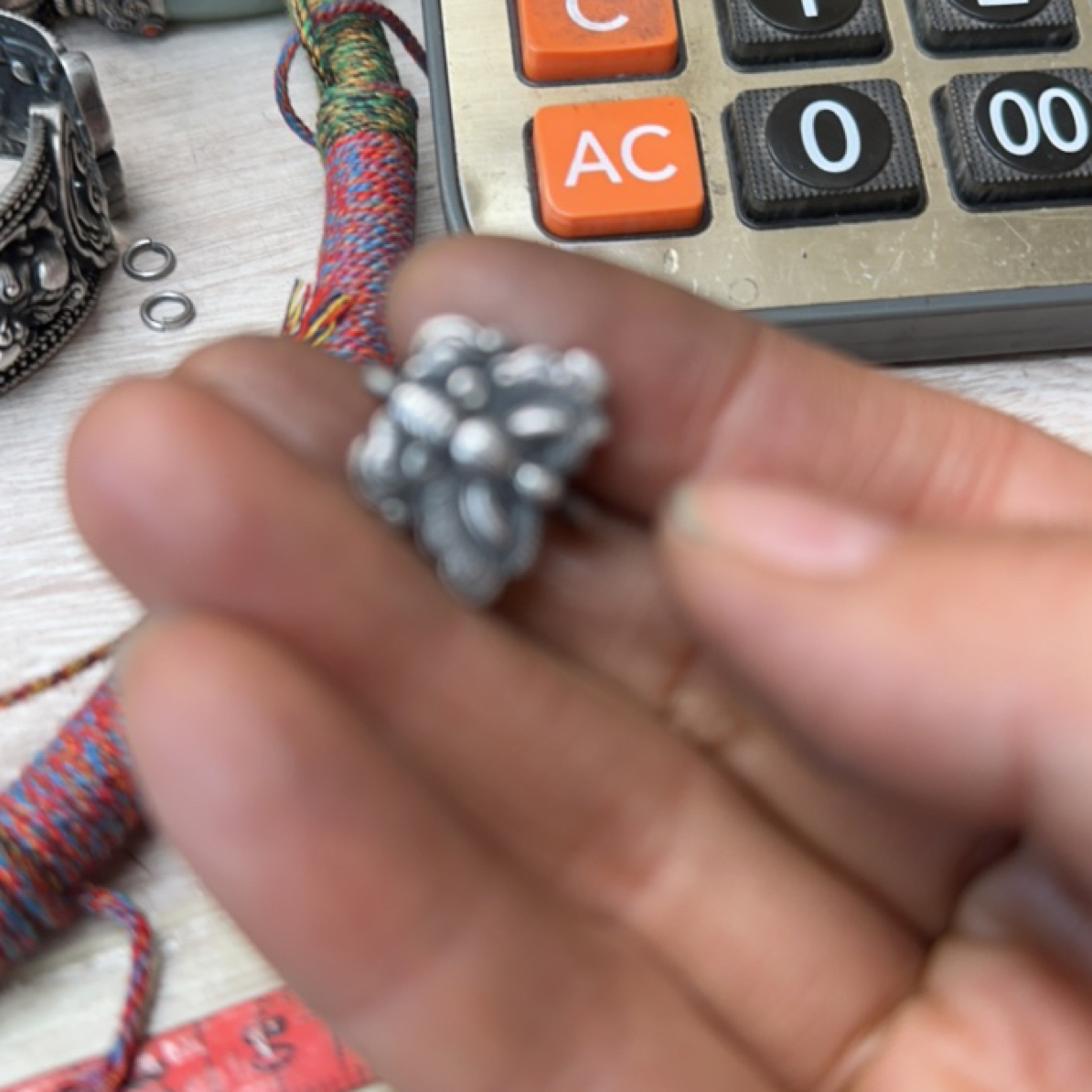 吊坠925银 复古国潮龙凤流苏锁吊坠做旧双面浮雕吉祥如意锁吊坠