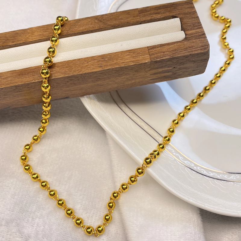 项链 R0407黄色珠珠豆豆项链多样性发货40446