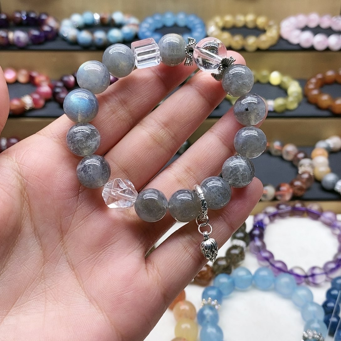 水晶手链未镶嵌灰月光