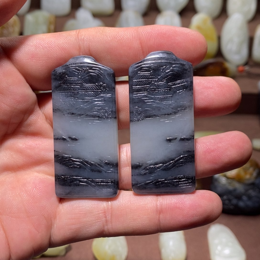 和田玉未镶嵌颈饰