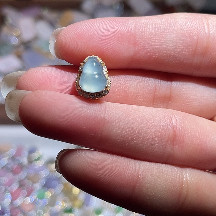 翡翠银S925镶嵌颈饰翡翠