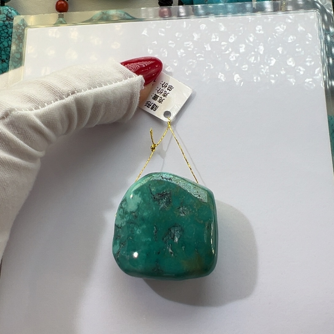 绿松石未镶嵌挂件
