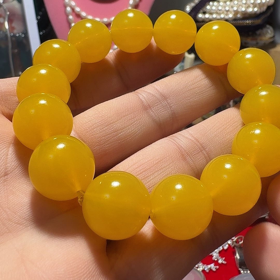 仿水晶非金属塞璐璐手链