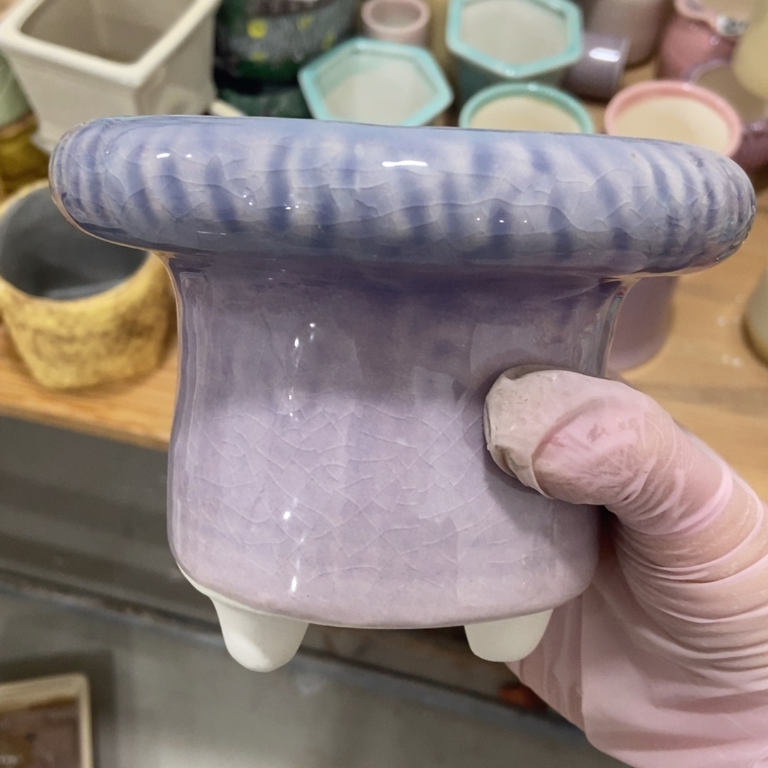 红陶高温陶瓷花盆