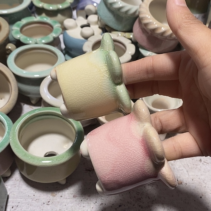 红陶〔满10米包邮默认微瑕疵〕2个 