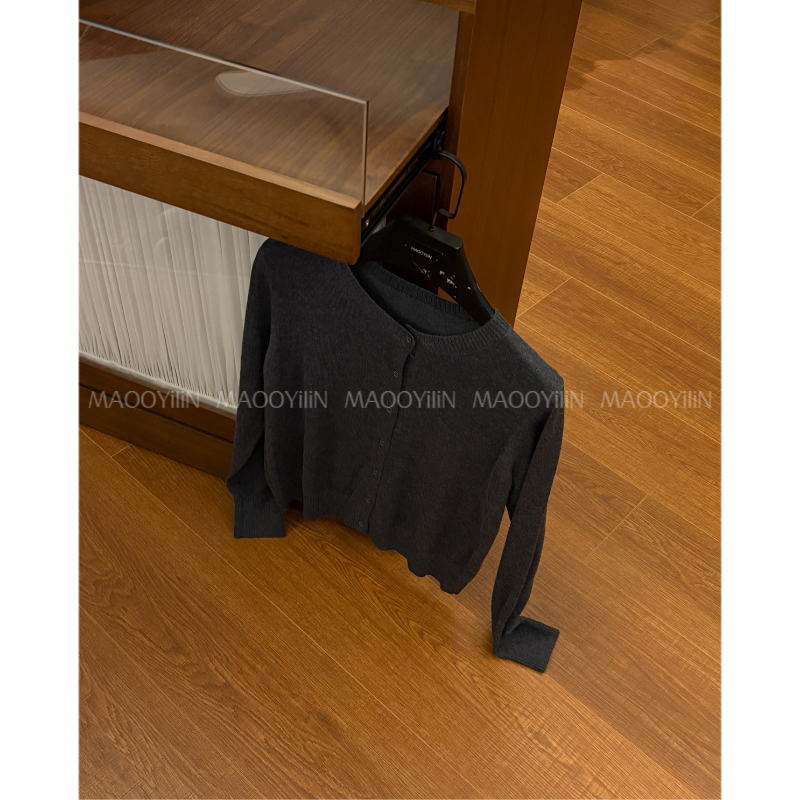 91022【 有点miu 】 ins休闲韩系高品质毛衣开衫