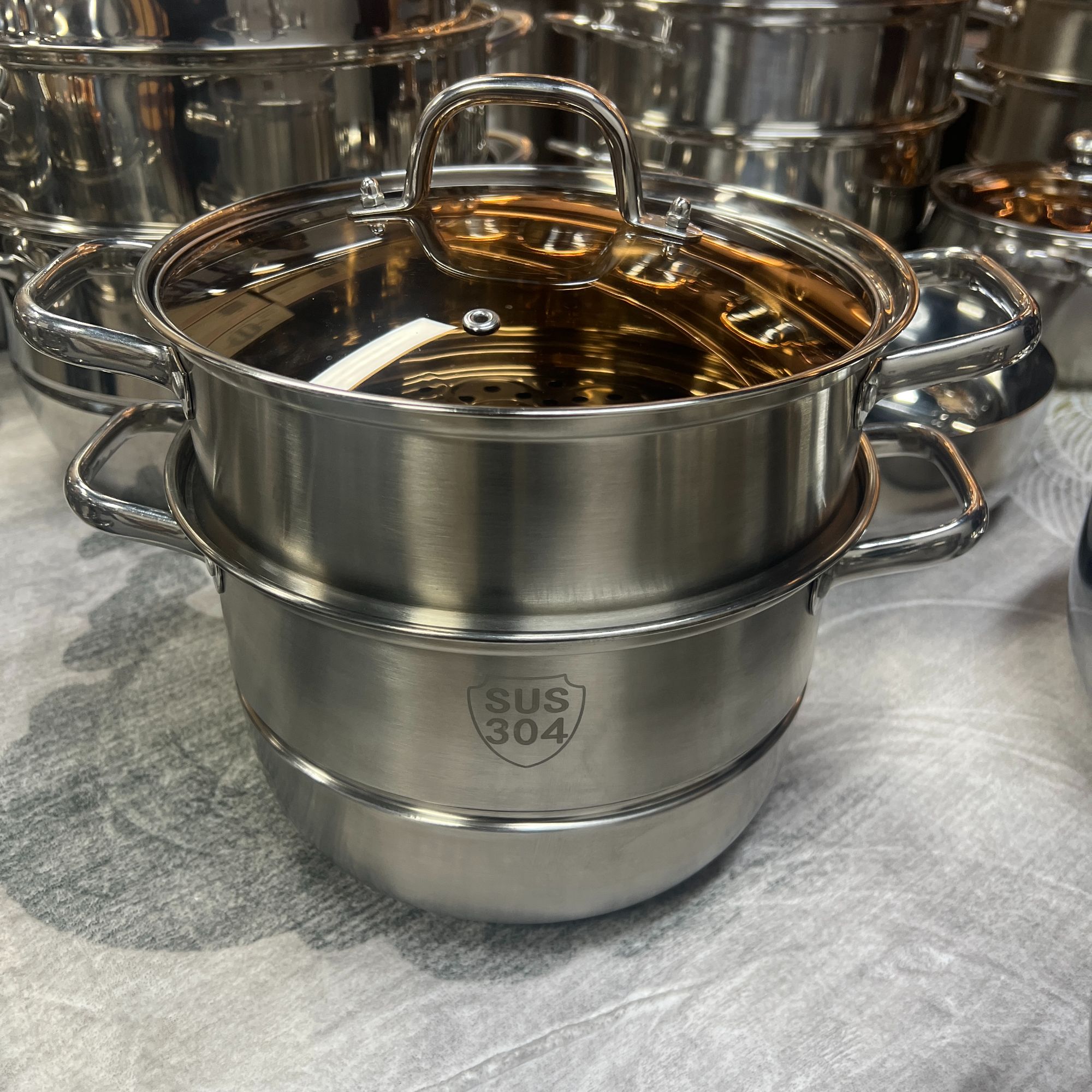 【26CM汤蒸锅】不锈钢汤锅优质蒸锅蒸包子蒸鱼蒸菜蒸笼加厚