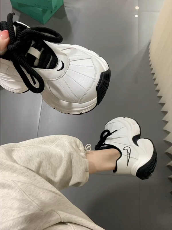 小众厚底超火老爹鞋女2025新款秋季小个子增高时尚百搭休闲运动鞋