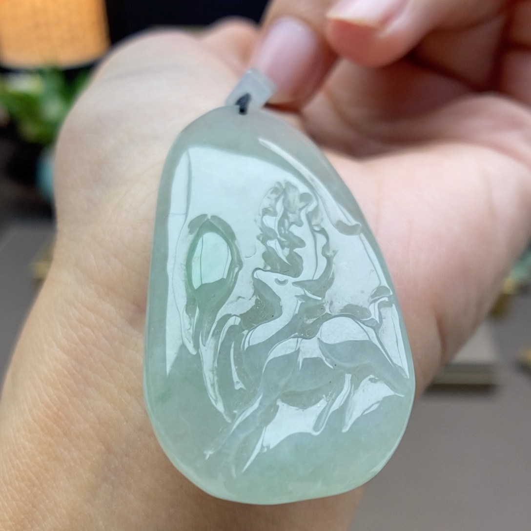 翡翠未镶嵌颈饰吊坠62