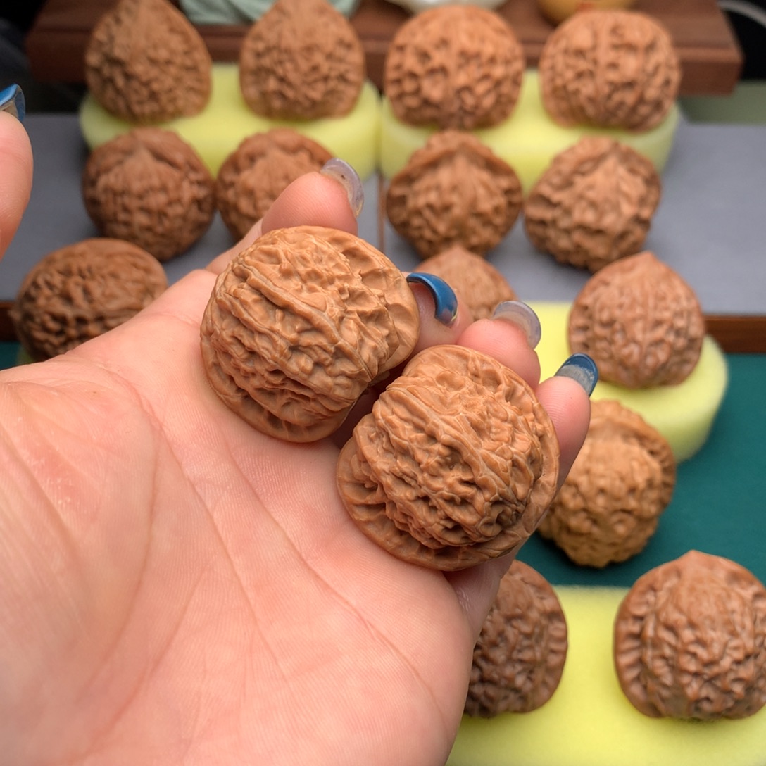 吊坠文玩核桃球白35