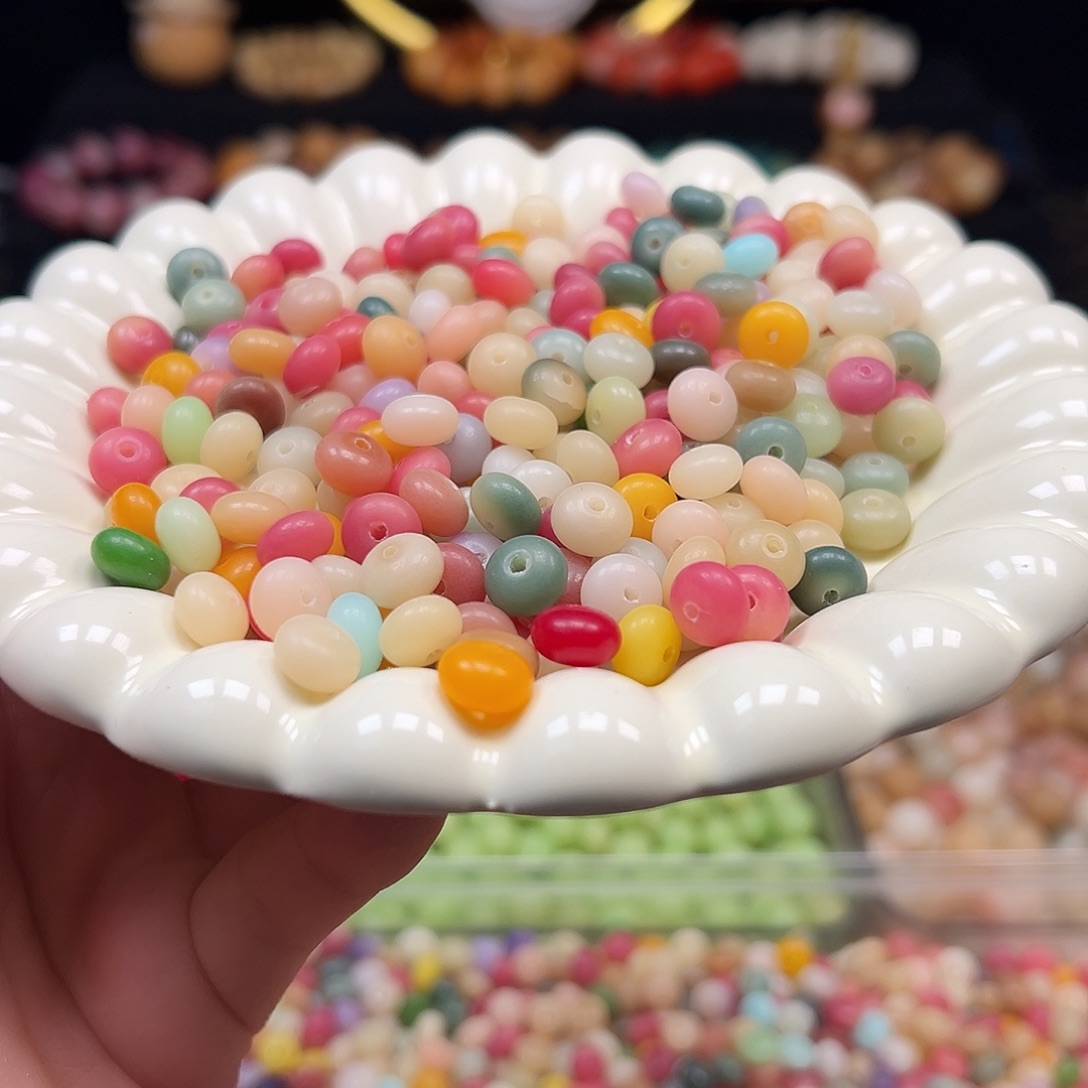菩提根/象牙果手串瑕疵多彩算盘300颗卡牌➕200颗