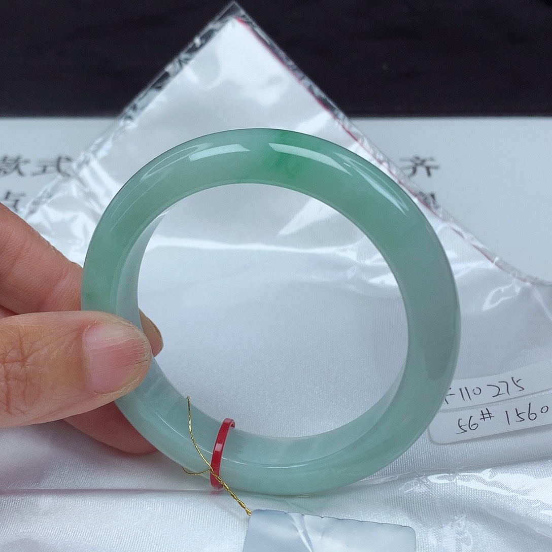 翡翠手镯未镶嵌56圈0275