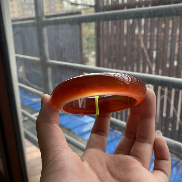 江料冰红玛瑙手镯