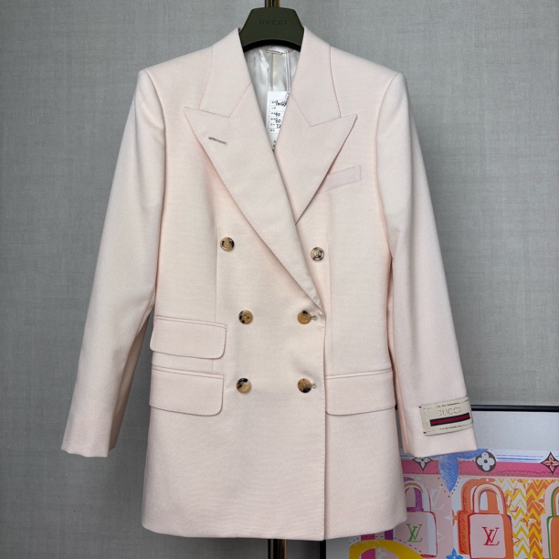 未使用 GUCCI/古驰 TW0234/未使用/38码/纯色翻领西装夹克