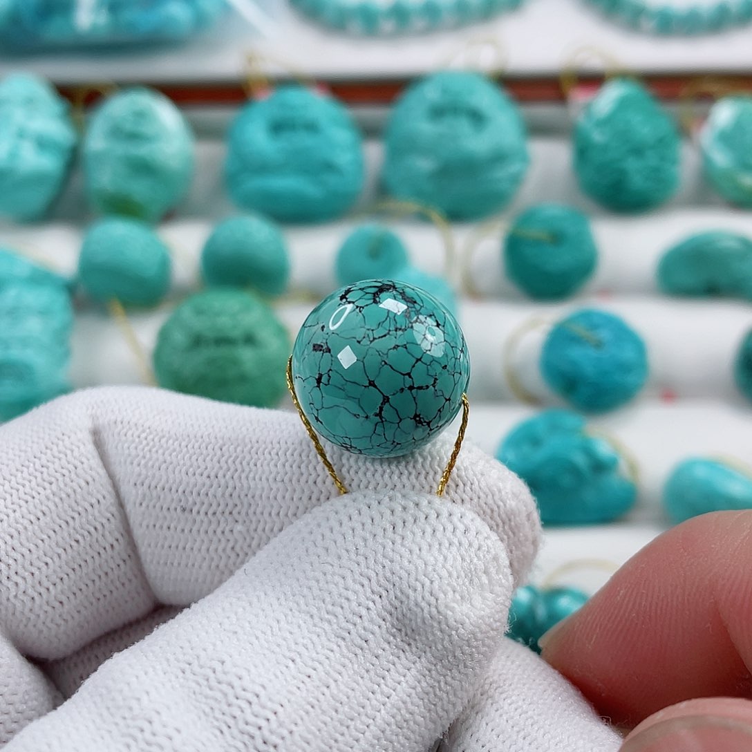 绿松石车挂未镶嵌尺寸15.8