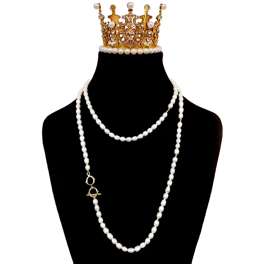 合金吊坠 【芙蓉】95cm素珠百搭设计师款长链多种戴法一物一证