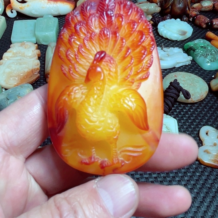 滴血莲花菩提把件