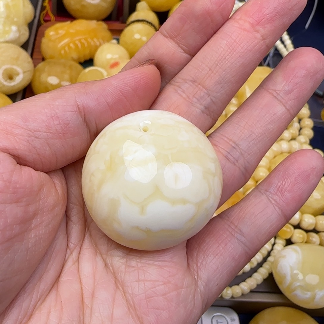 蜜蜡颈饰未镶嵌天然蜜蜡