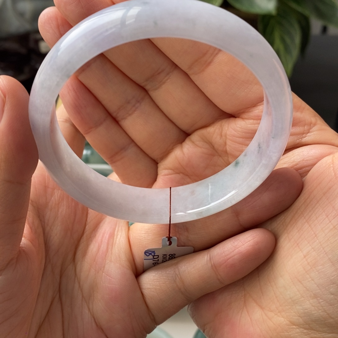 二***奶翡翠未镶嵌手镯天然