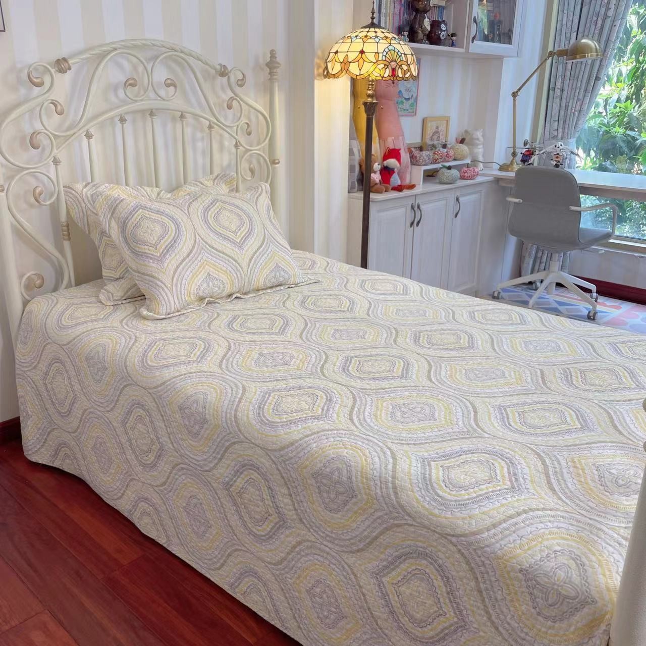 【雅趣家居】 韩国外贸济州恋人 云针绗缝时尚三件套（两个规格）