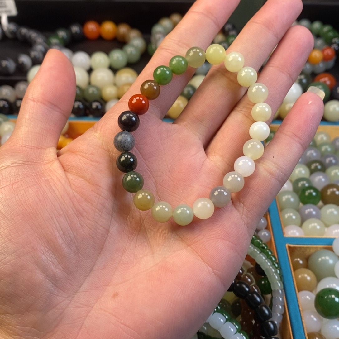 和田玉手串未镶嵌卡8福利多宝