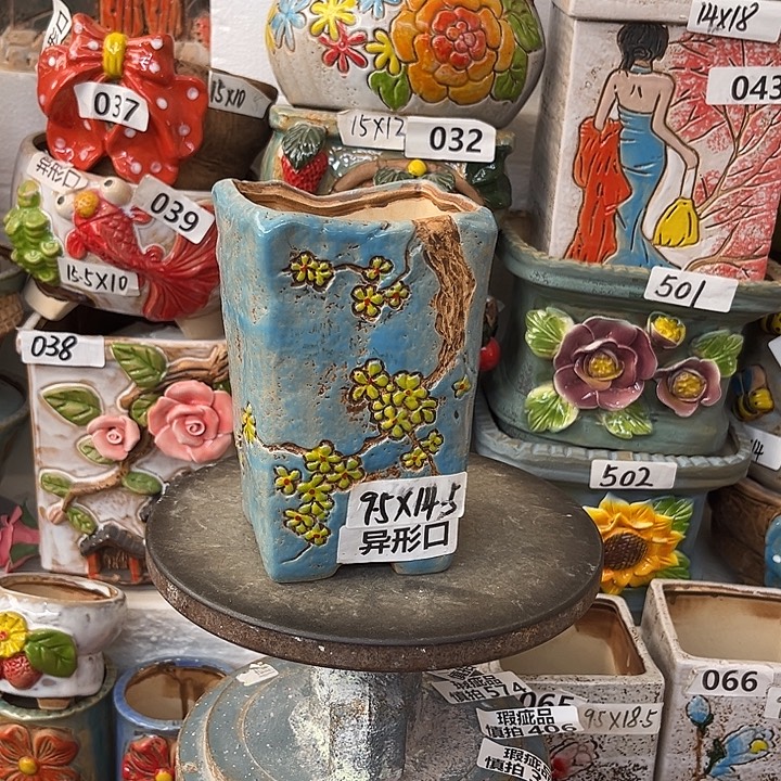 粗陶材质多肉花盆