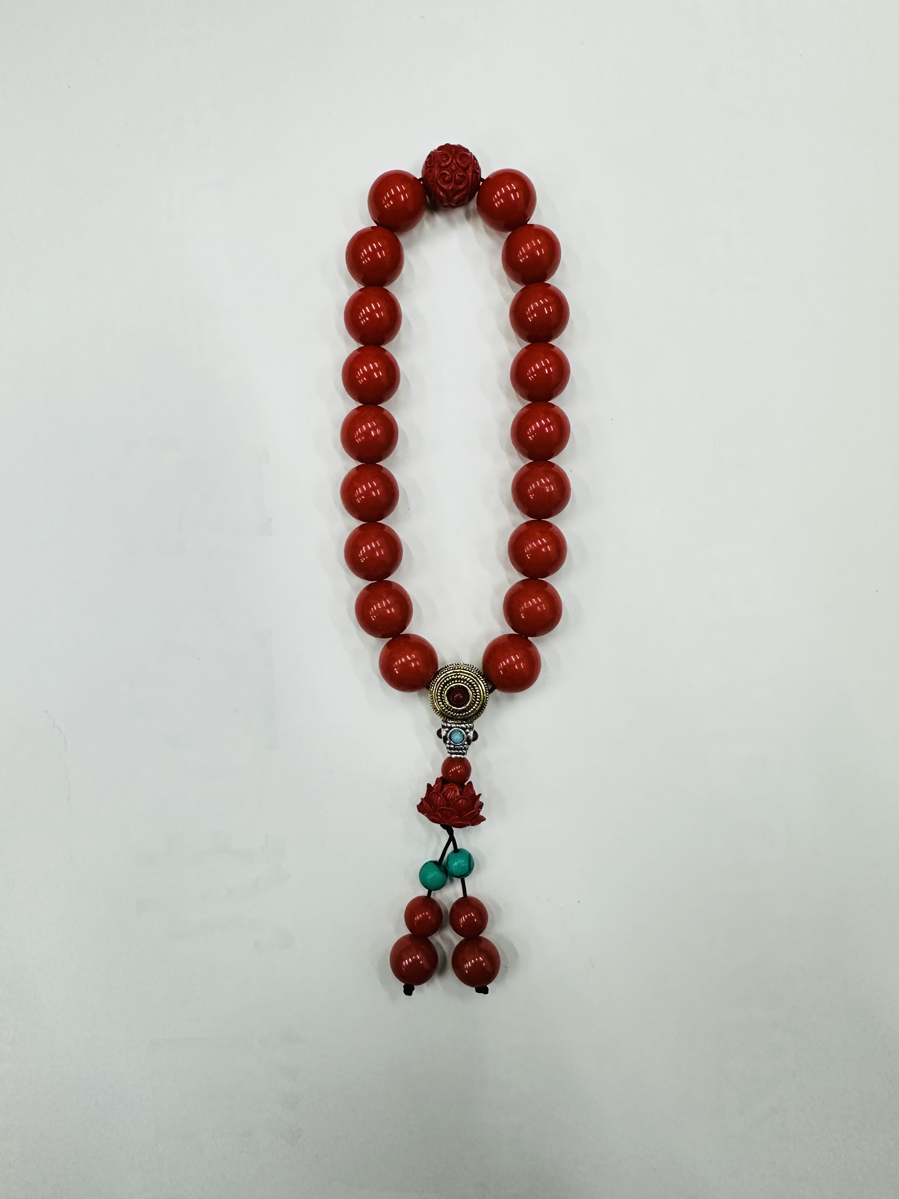 含辰砂工艺品原矿 朱砂手持手串手链