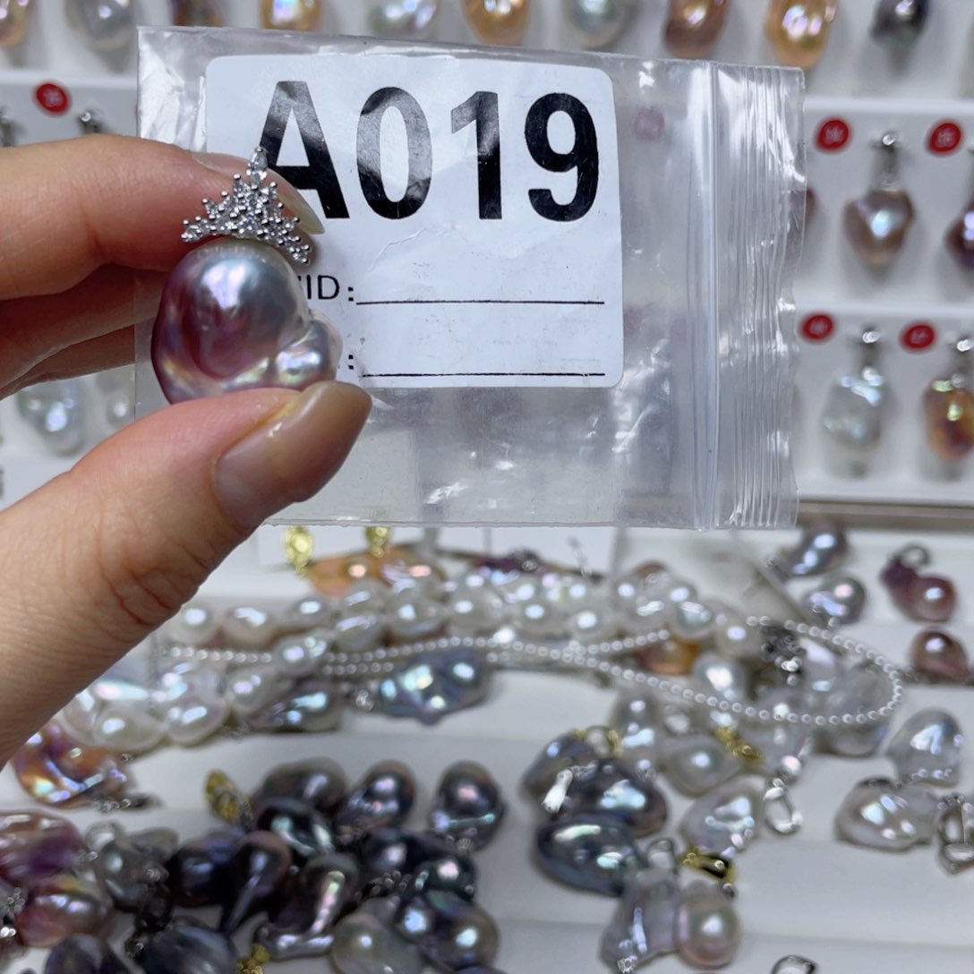 淡水珍珠巴洛克银S925镶嵌