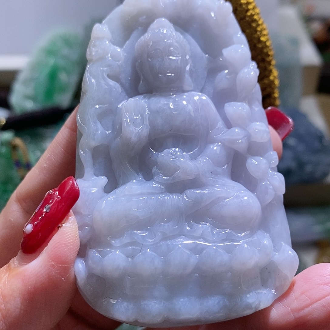 【闪购商品】翡翠颈饰未镶嵌阿咪