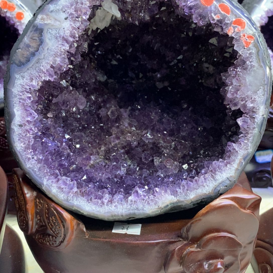 紫晶摆件未镶嵌好好